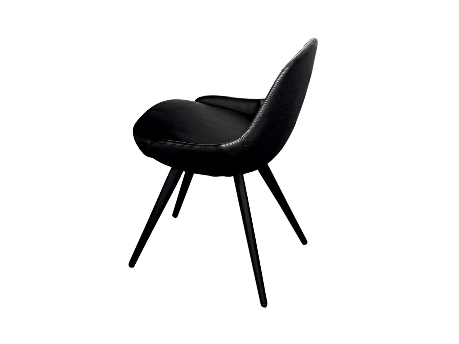 Upholstered leather chair | Cadira S by Sovet