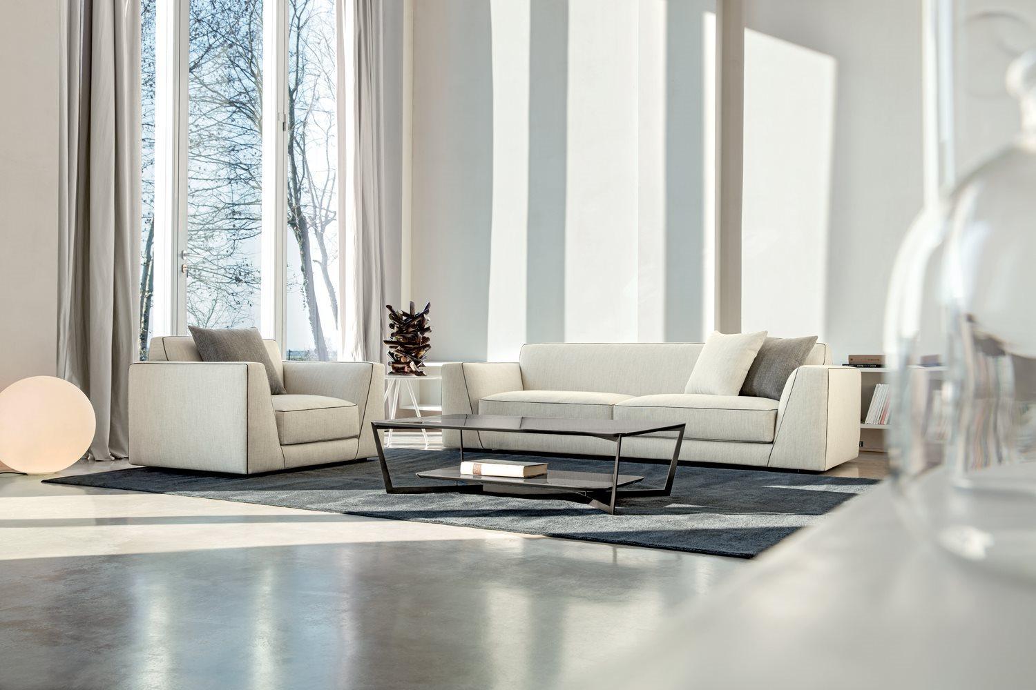 Corner nabuk sofa | Dion by Alberta Salotti