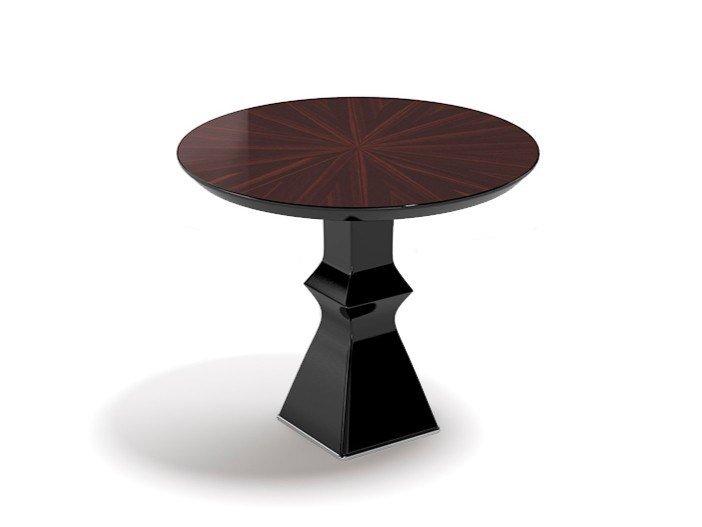 Round wooden coffee table | Alma by Capital Collection