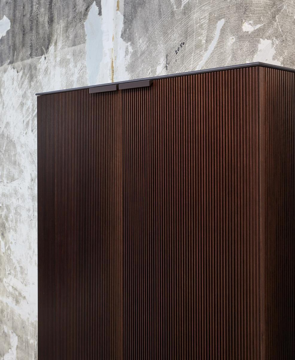 Walnut highboard with doors | Selvans by Ligne Roset