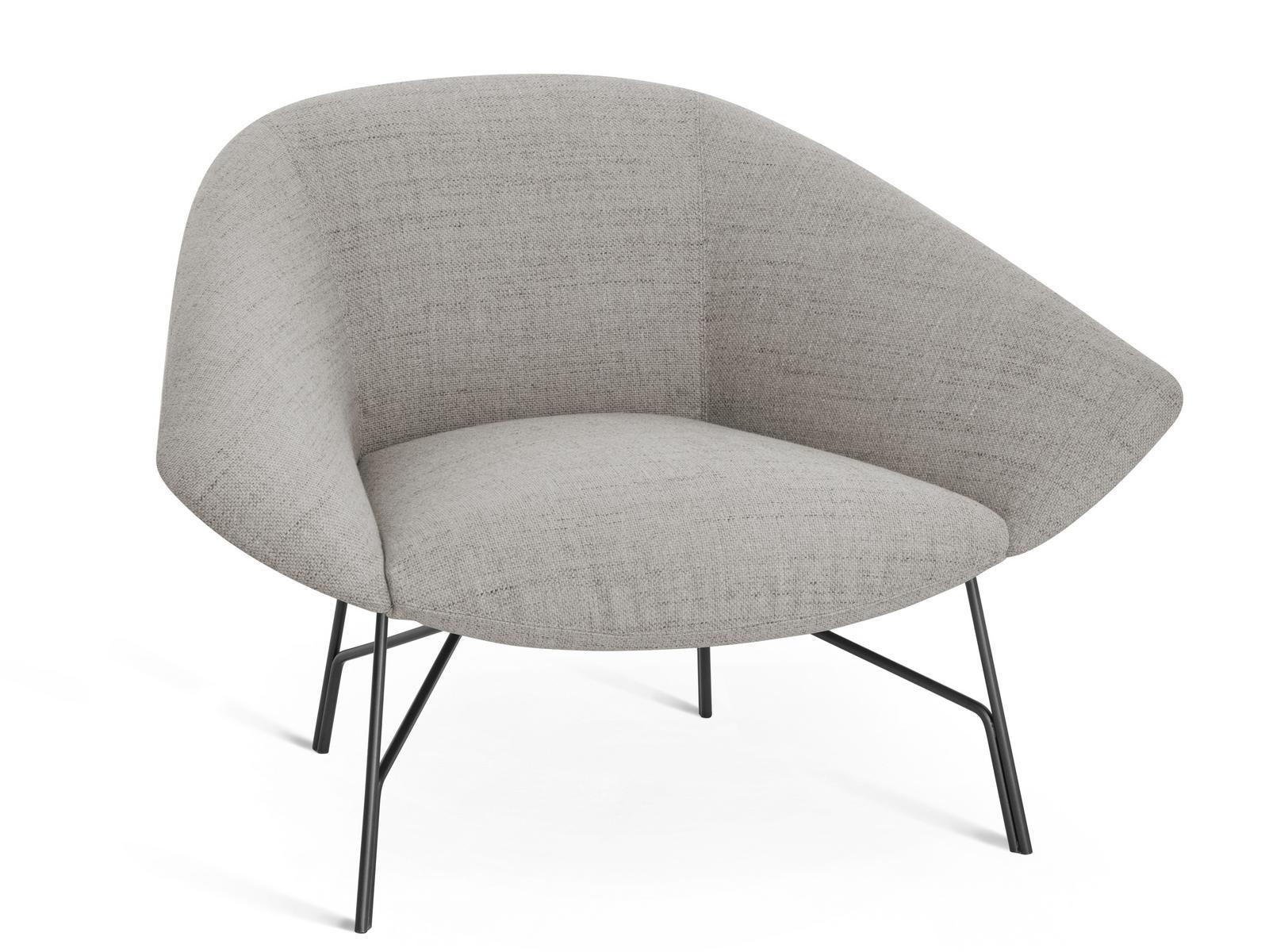 Fabric armchair with armrests | Lennox by Lema