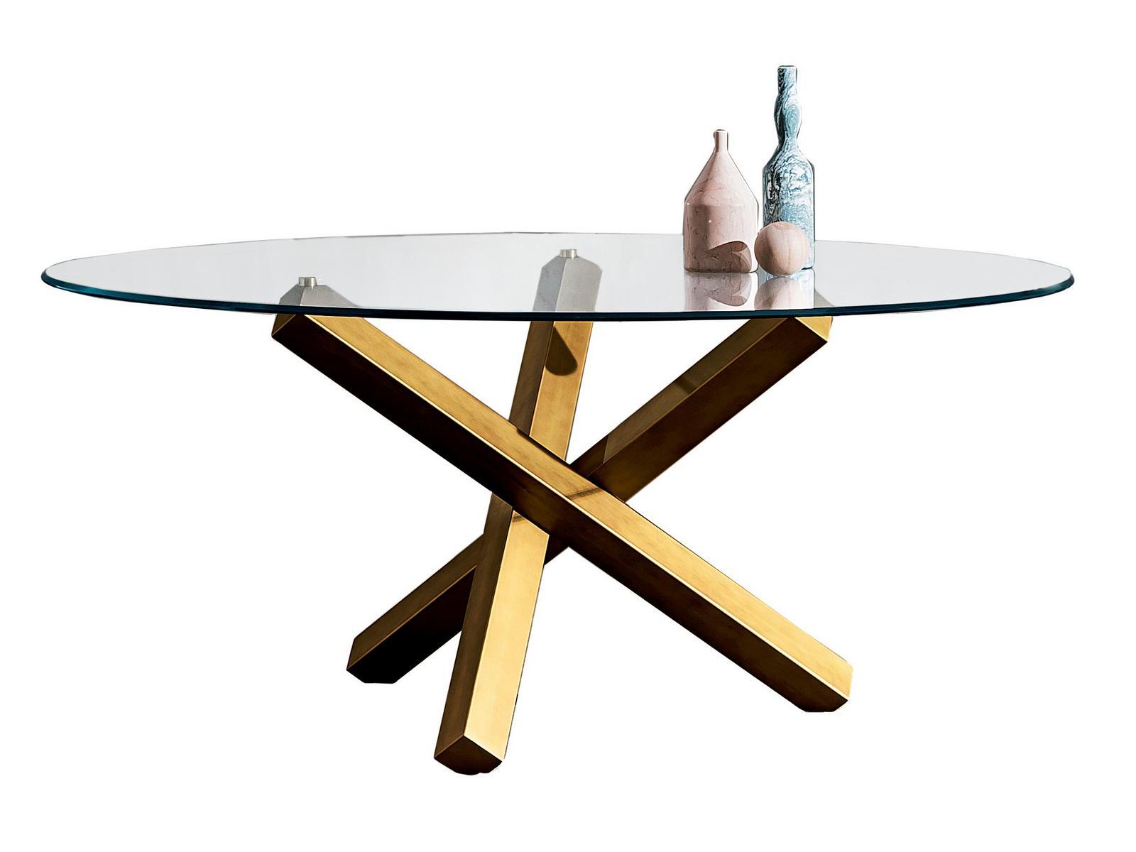 Round glass table | Aikido Round by Sovet