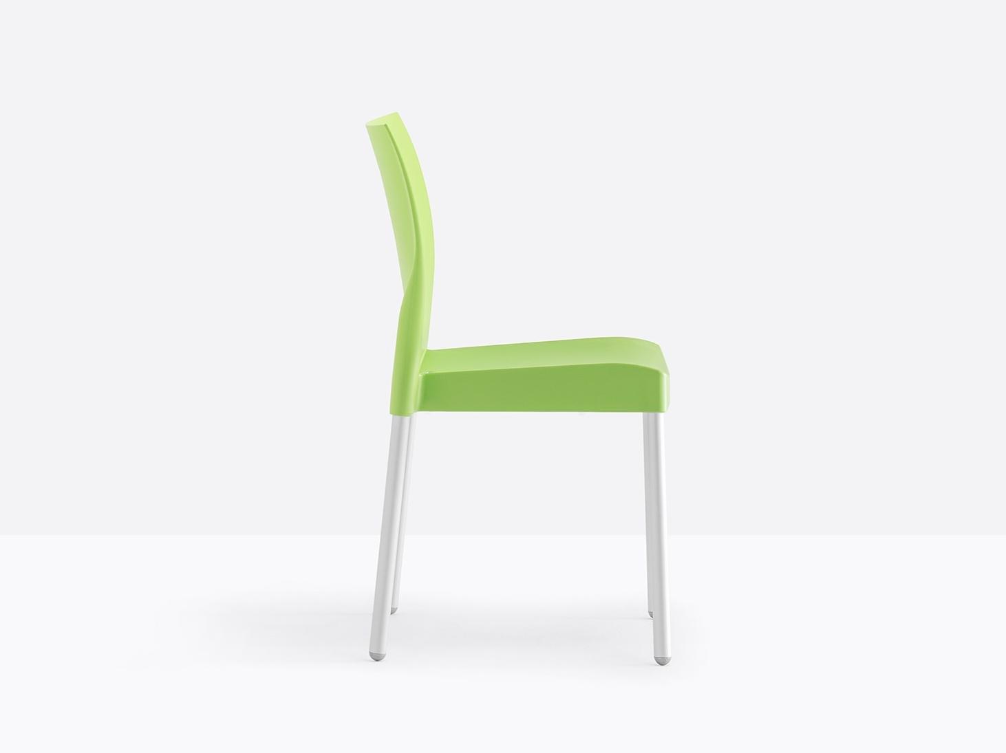 Stackable polypropylene chair | Ice 800 by Pedrali