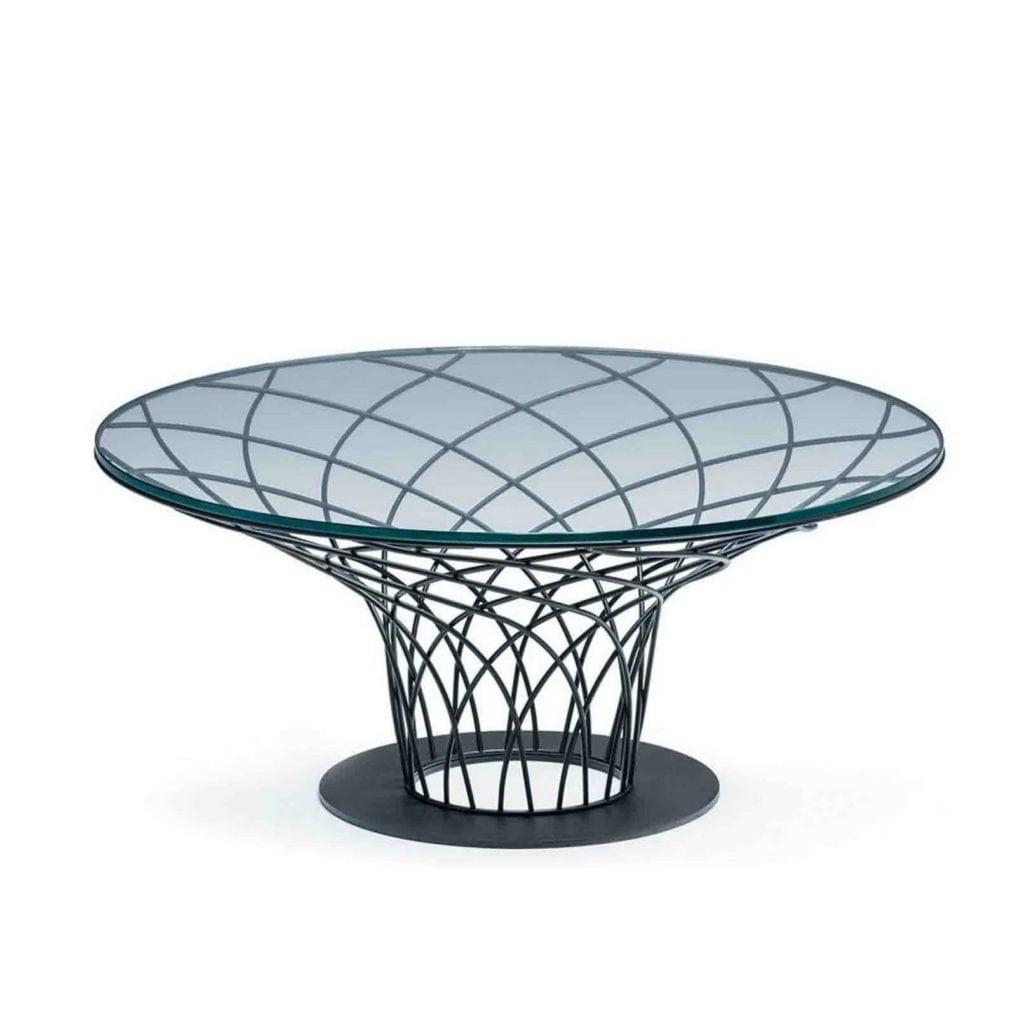 Round glass coffee table | Nido by Cattelan Italia