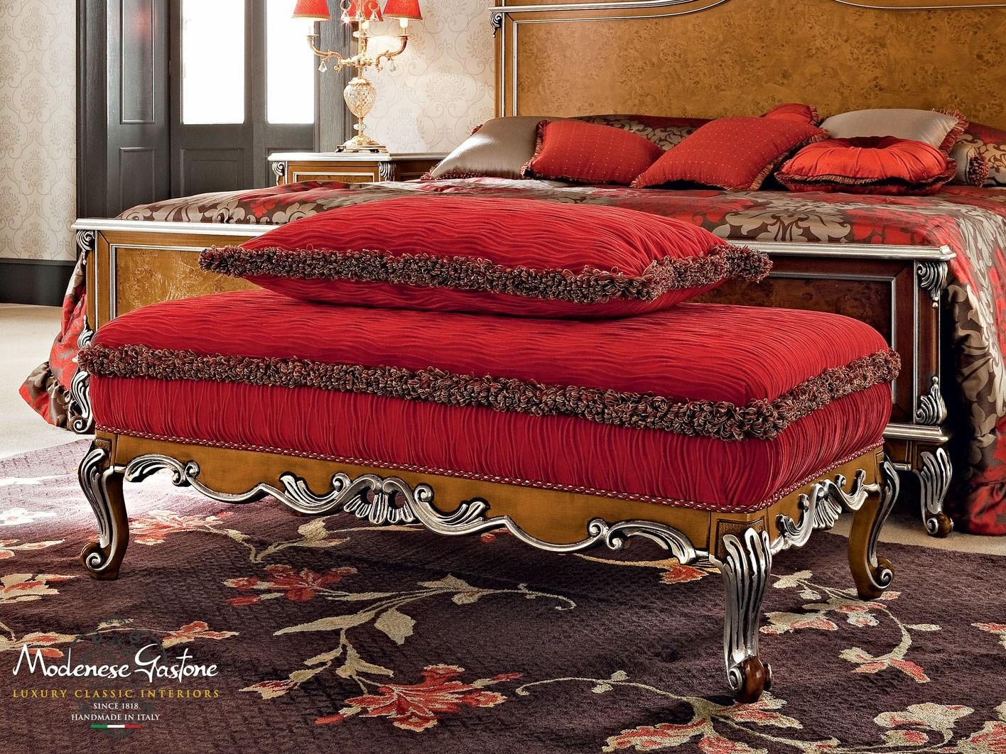 Upholstered fabric bench | 12514 by Modenese Gastone