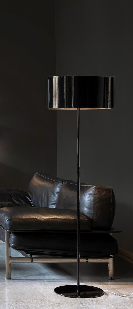 Direct-indirect light metal floor lamp | Switch - 306 by Oluce