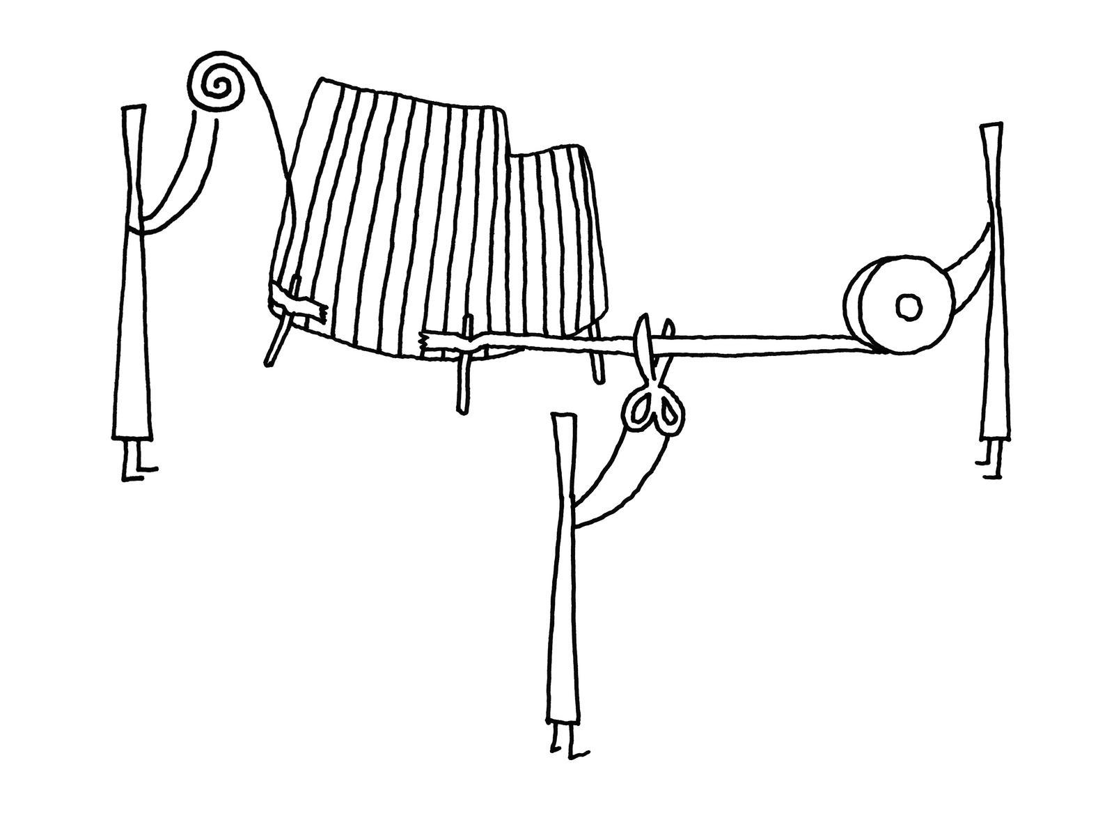 3 seater fabric garden sofa | Tape Cord Outdoor by Minotti