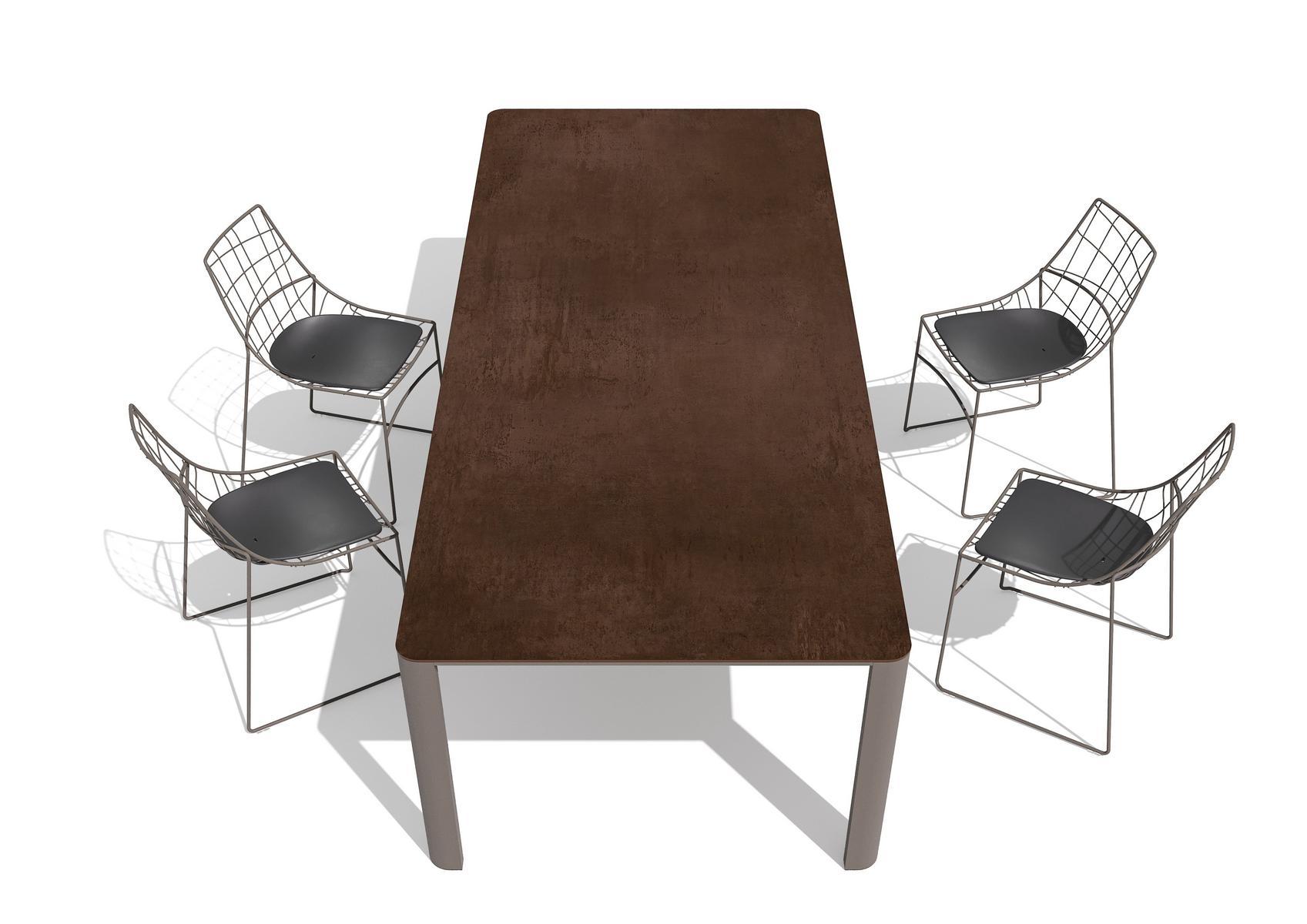 Sled base stackable metal chair | Keyah by Sovet