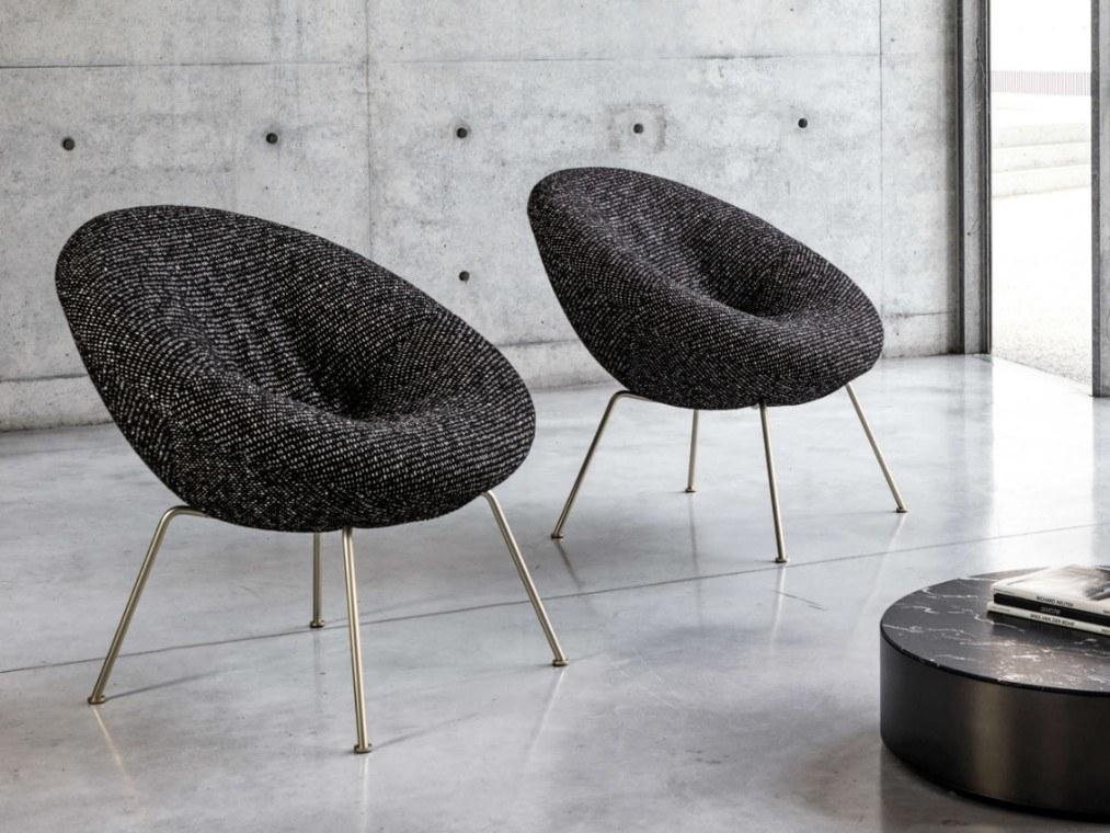 Fabric armchair | Nest Soft by Desiree