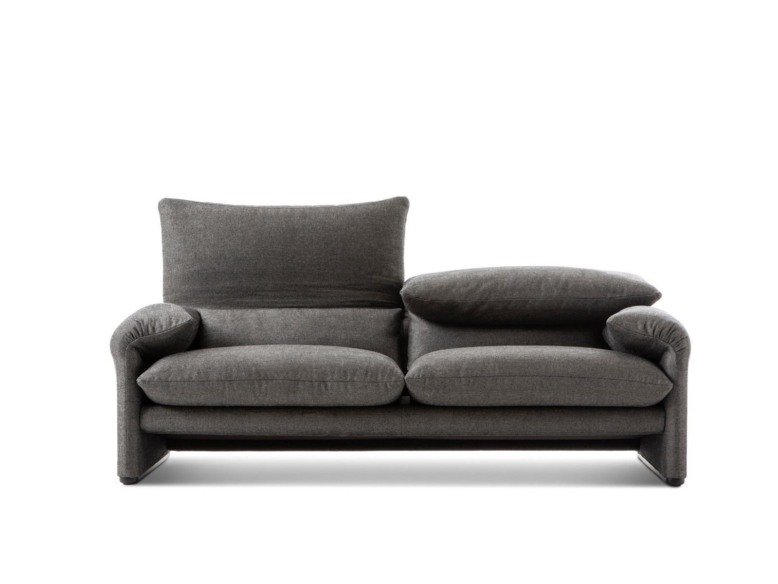 3 seater fabric sofa | 675 Maralunga Maxi / 40 Maxi by Cassina