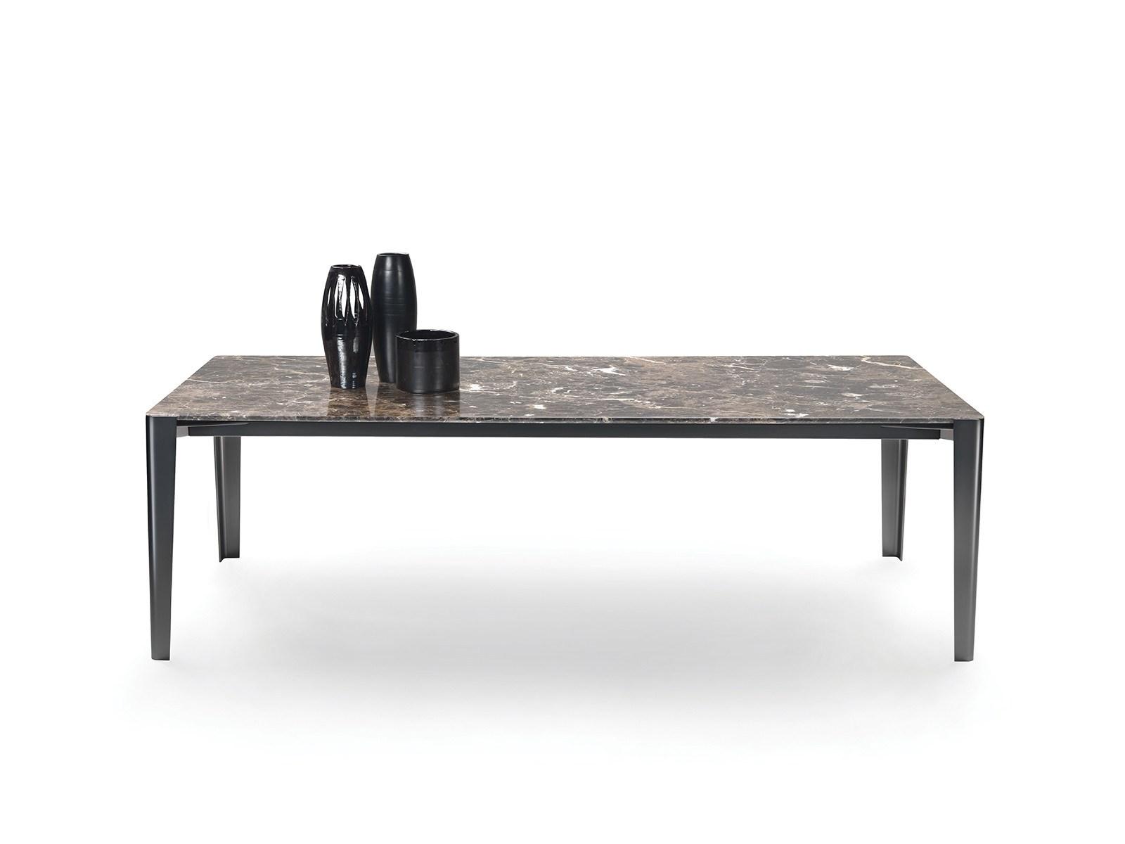 Rectangular marble table | Iseo by Flexform