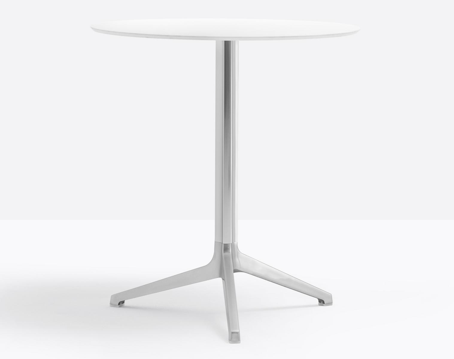 Drop-leaf stackable aluminium table | Ypsilon 4790 by Pedrali