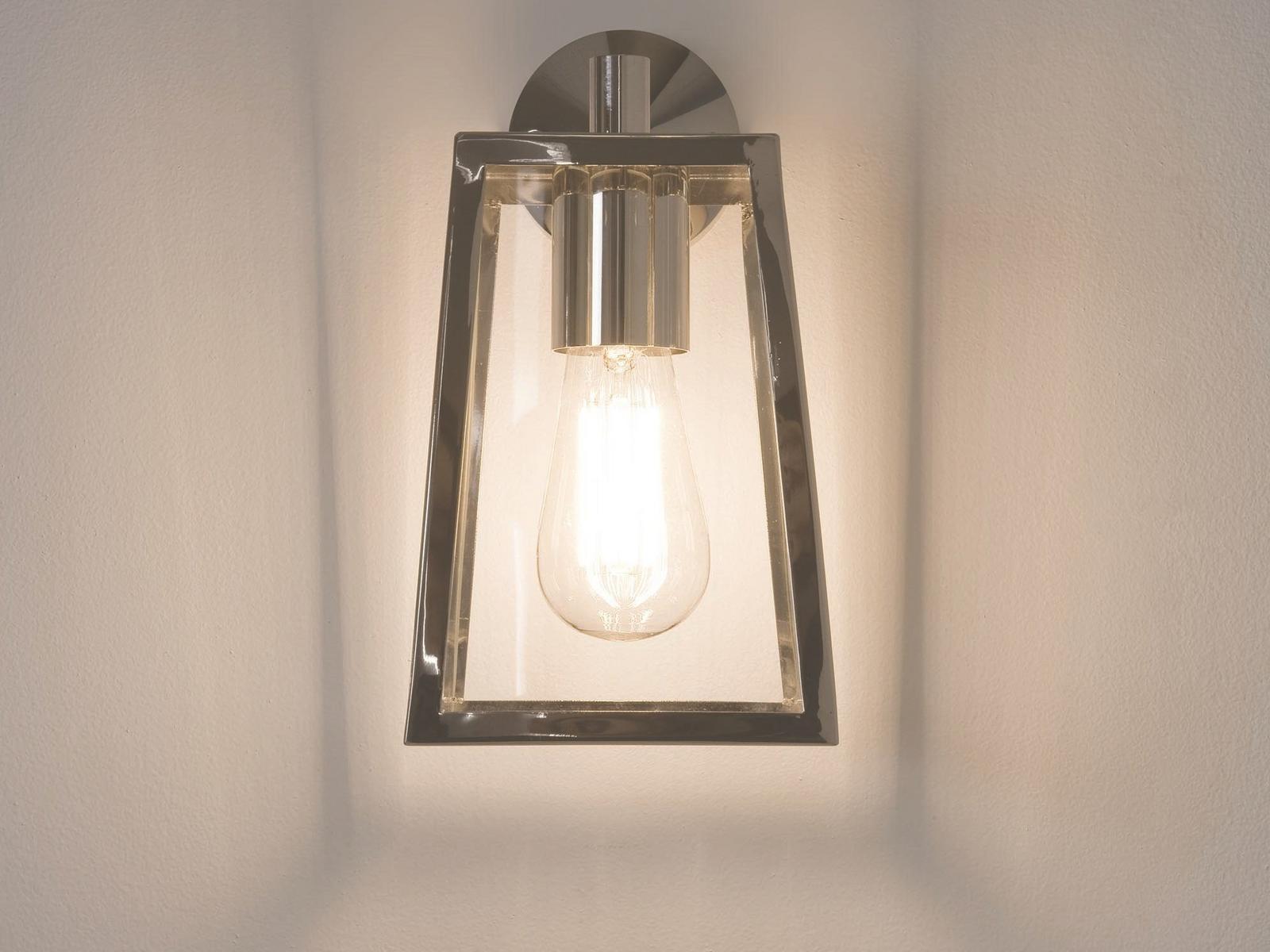 Glass and steel outdoor wall lamp | Calvi by Astro lighting