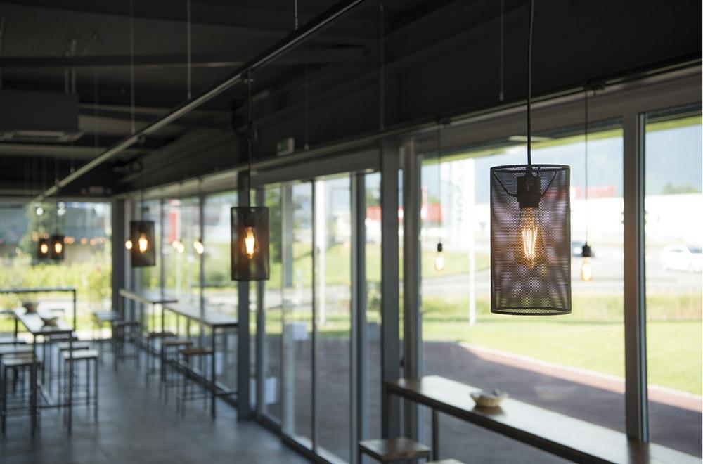 Plastic pendant lamp in a contemporary style | Fenda by SLV