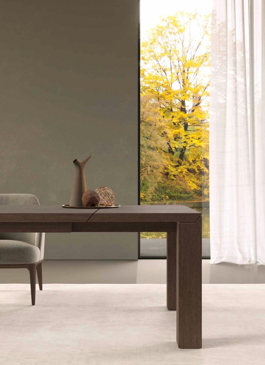 Extending wooden dining table | Ambrogio by Olivieri