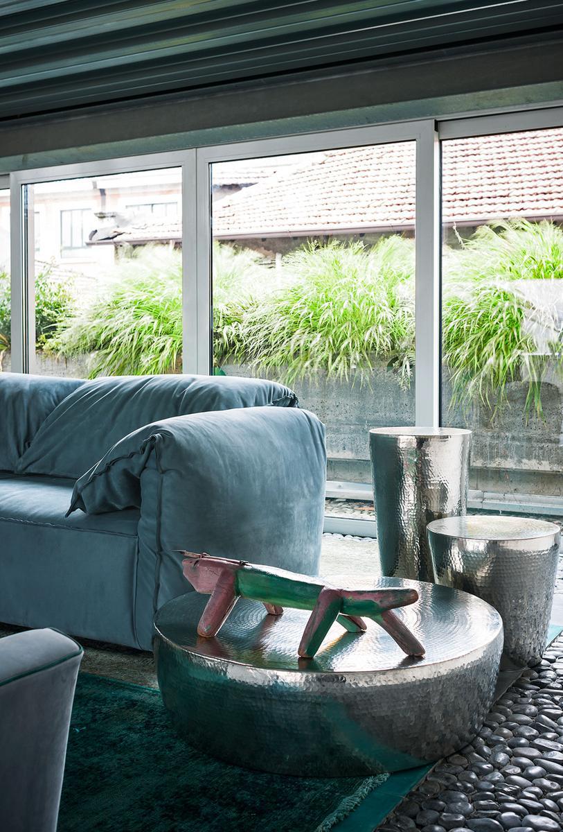 Round metal coffee table | Cairo by Baxter