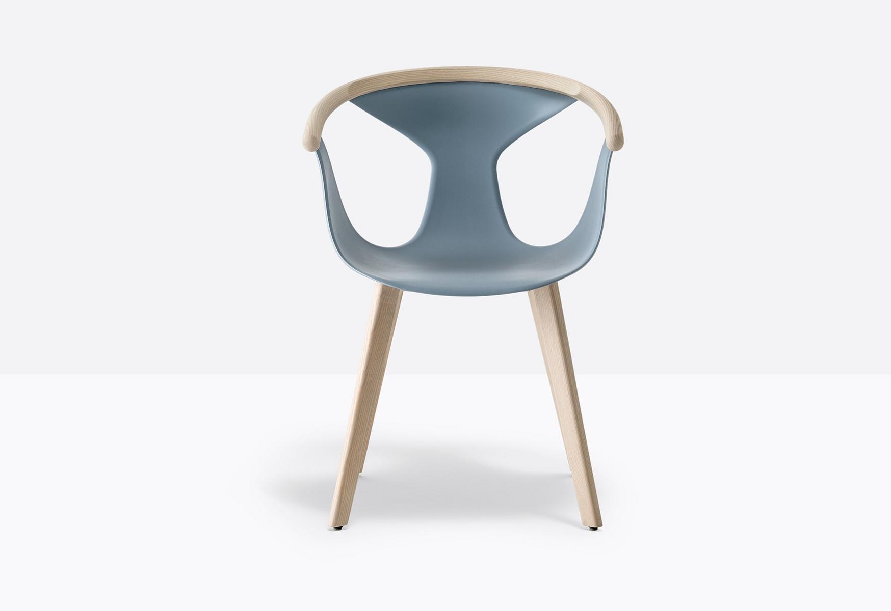 Stackable polypropylene chair with armrests | Fox 3725 by Pedrali