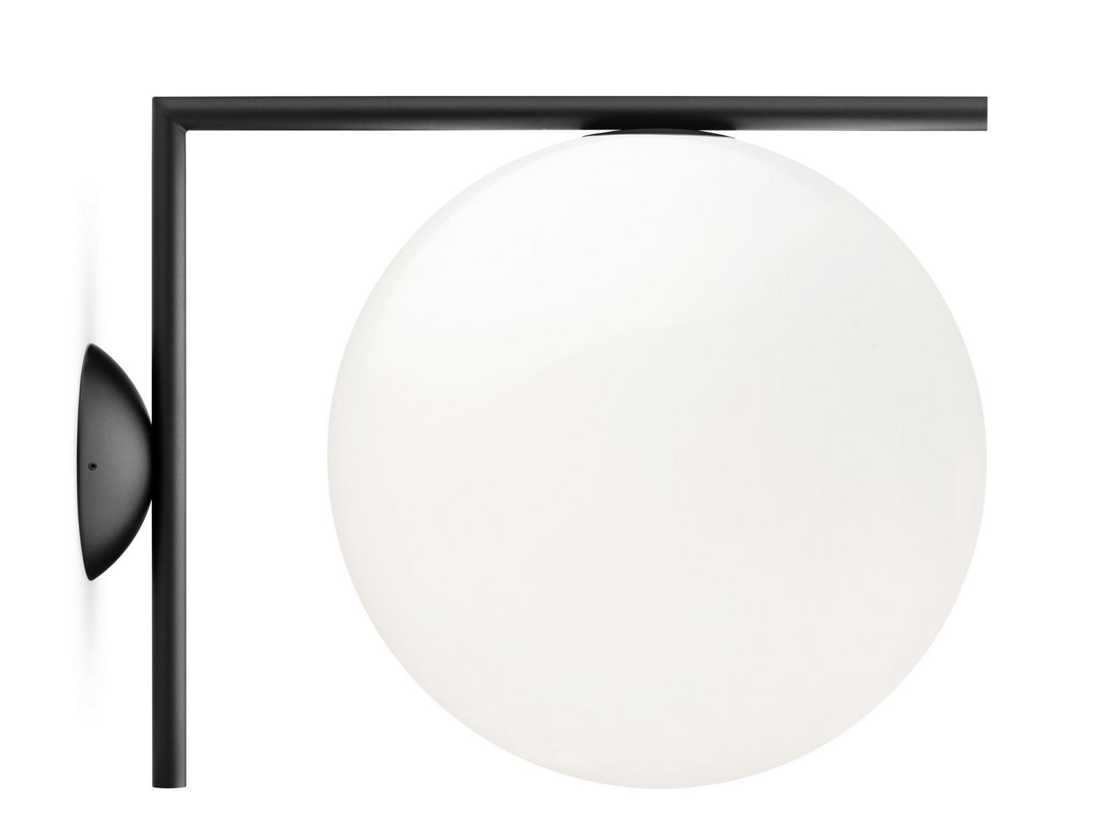Opal glass wall lamp | Ic Lights Cw2 by Flos