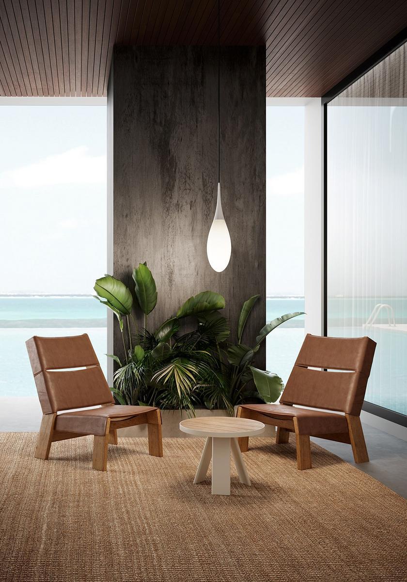 Polyethylene outdoor pendant lamp | Spillo Outdoor by Kundalini