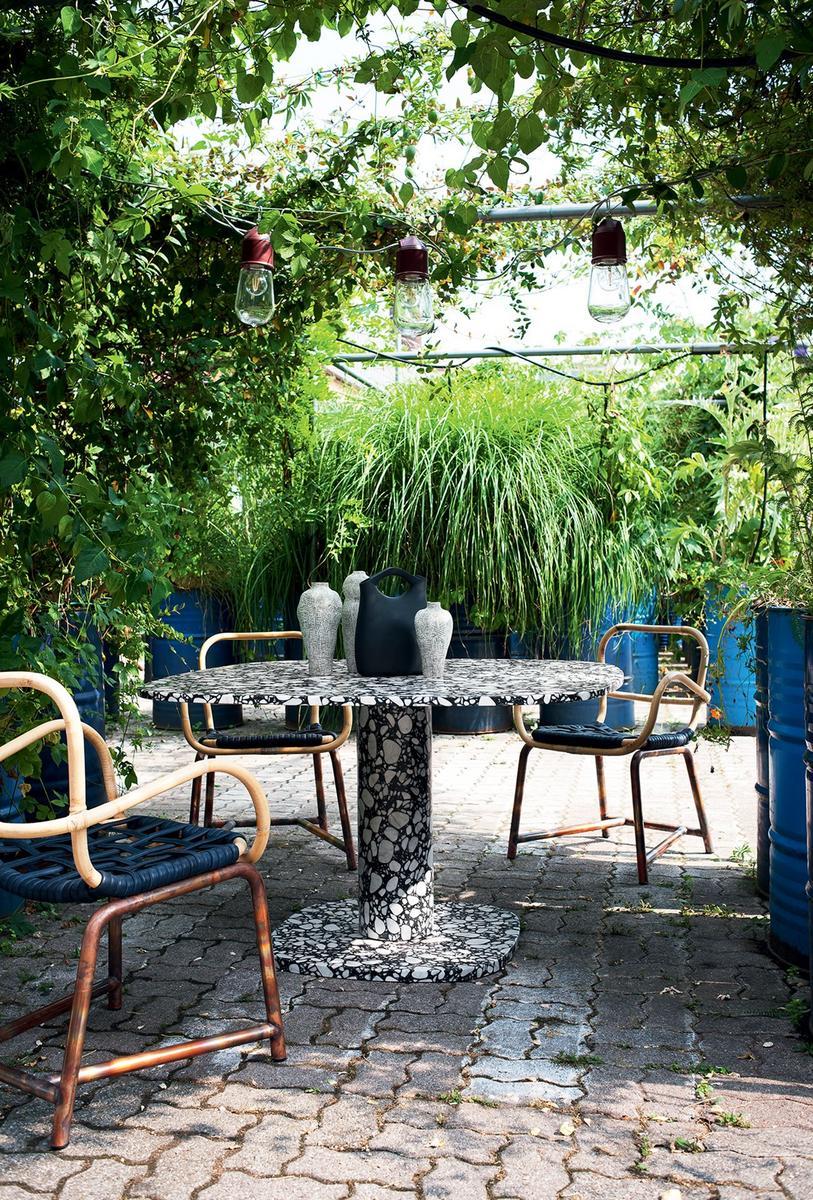 Square marble table | Matera by Baxter