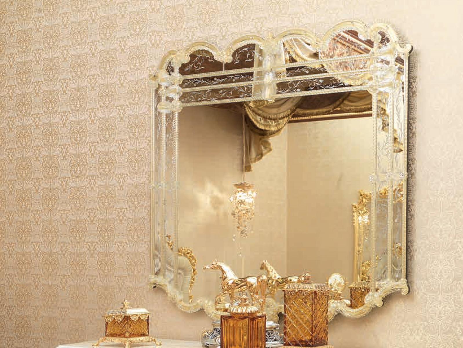 Rectangular wall-mounted mirror | 14657 by Modenese Gastone