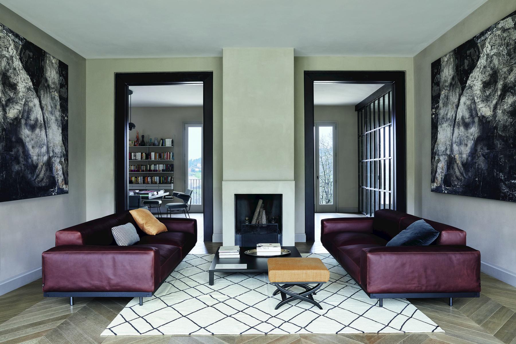 Upholstered pouf | Pouf by Arflex