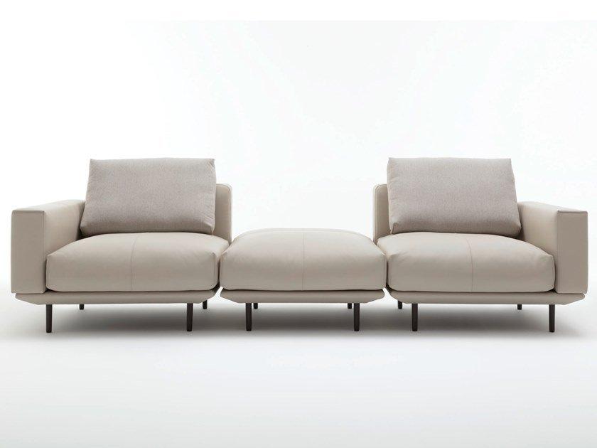 Sectional leather sofa | 530 Volo by Rolf Benz