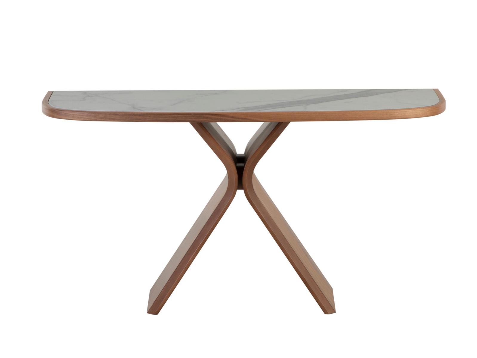 Demilune walnut console table | Still Élit by Tonin Casa