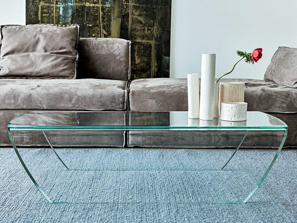 Low glass coffee table | Taky by Sovet