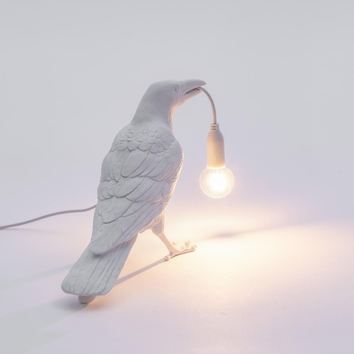 LED resin table lamp | Bird Lamp Waiting by Seletti