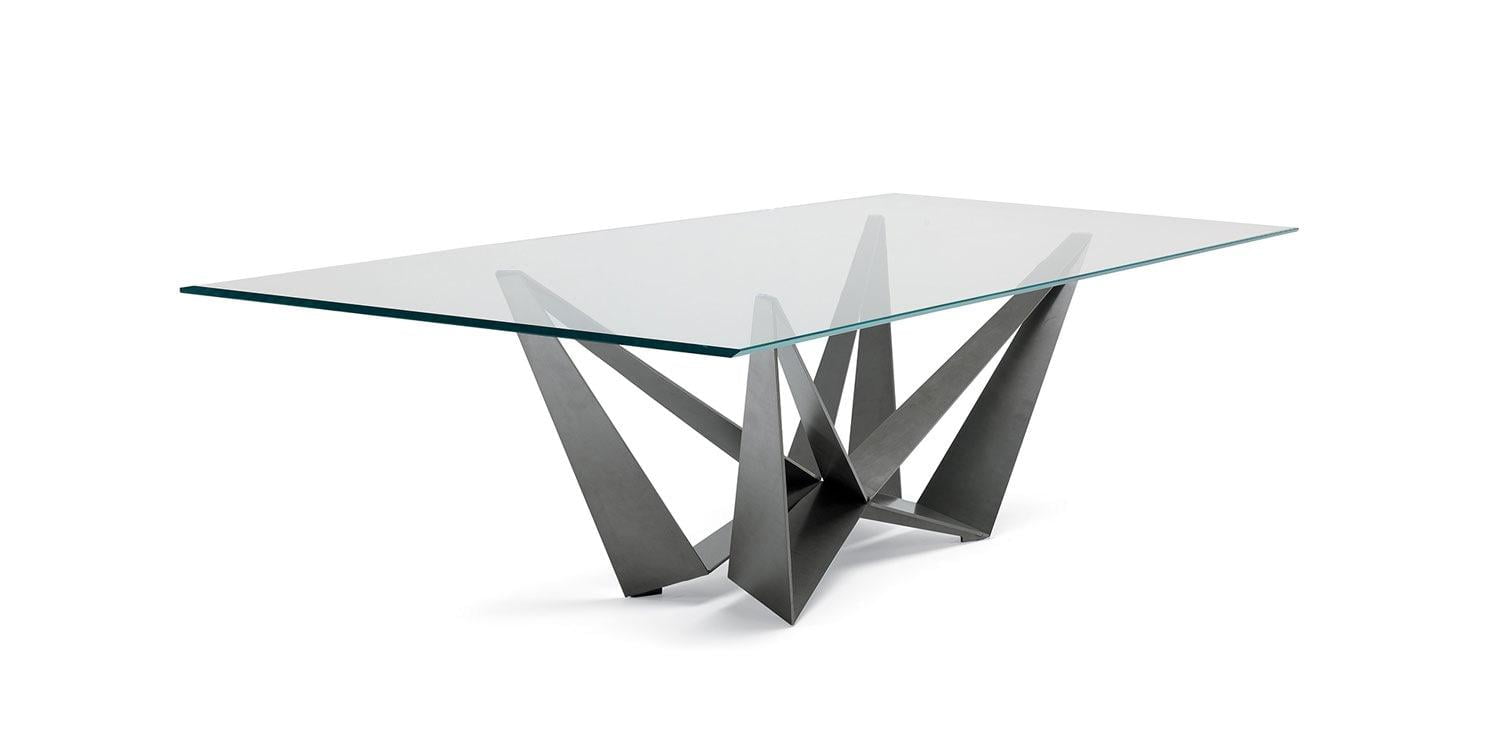 Rectangular glass table | Skorpio by Cattelan Italia