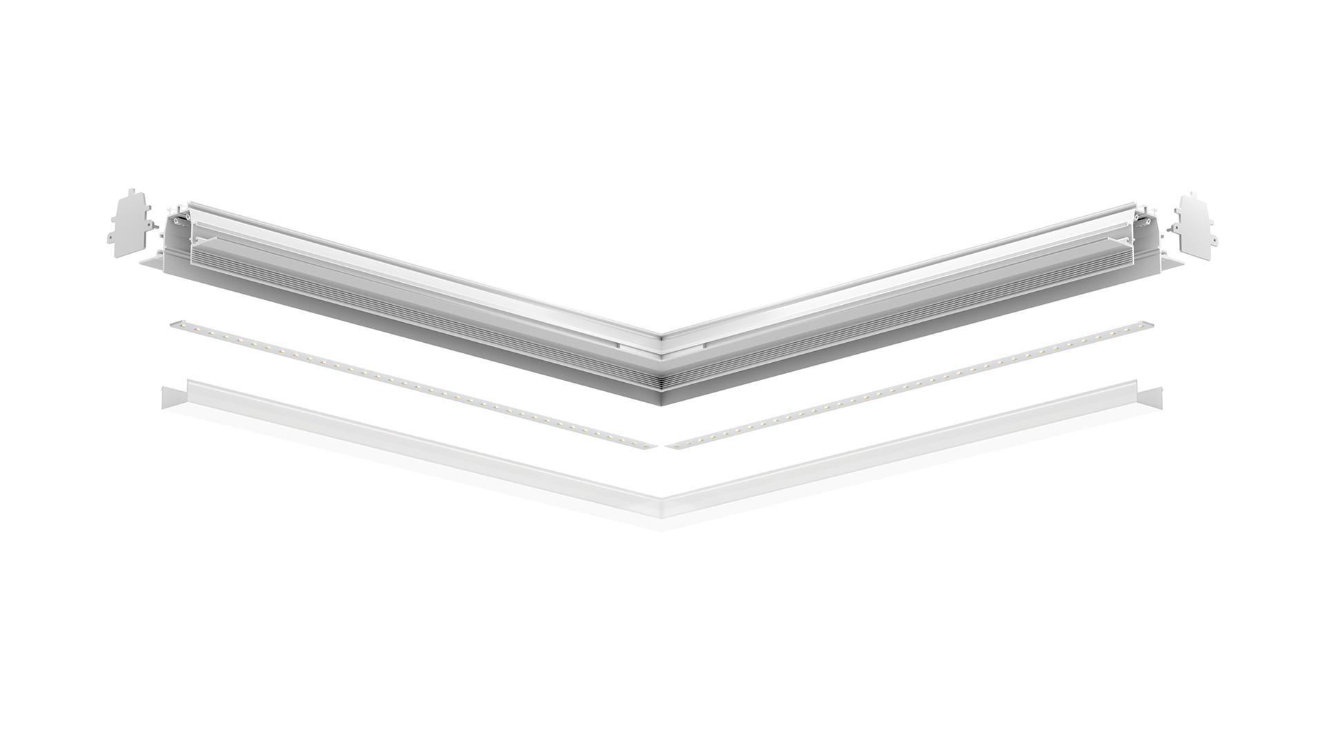 Aluminium linear lighting profile for LED modules | Bright Line by Arkoslight