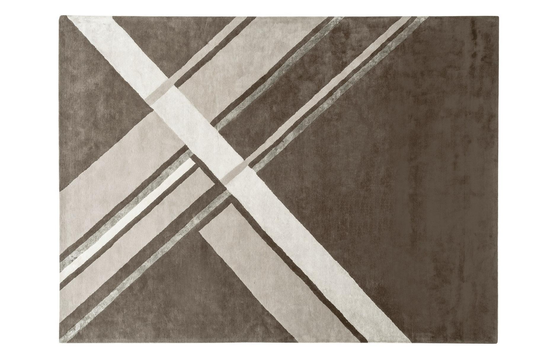 Handmade rectangular fabric rug | Stilema by Ditre Italia