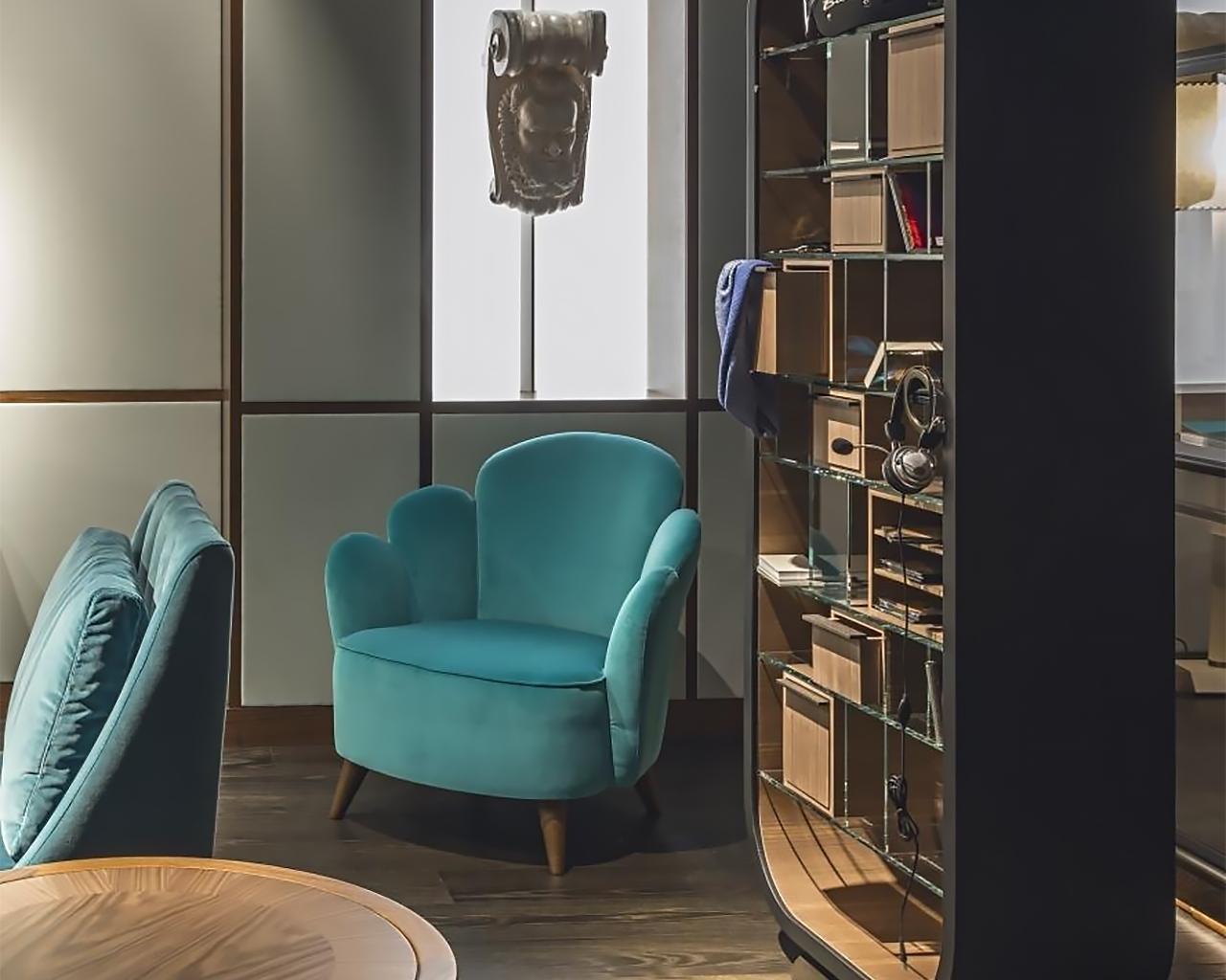 Velvet armchair | Flora by Annibale Colombo