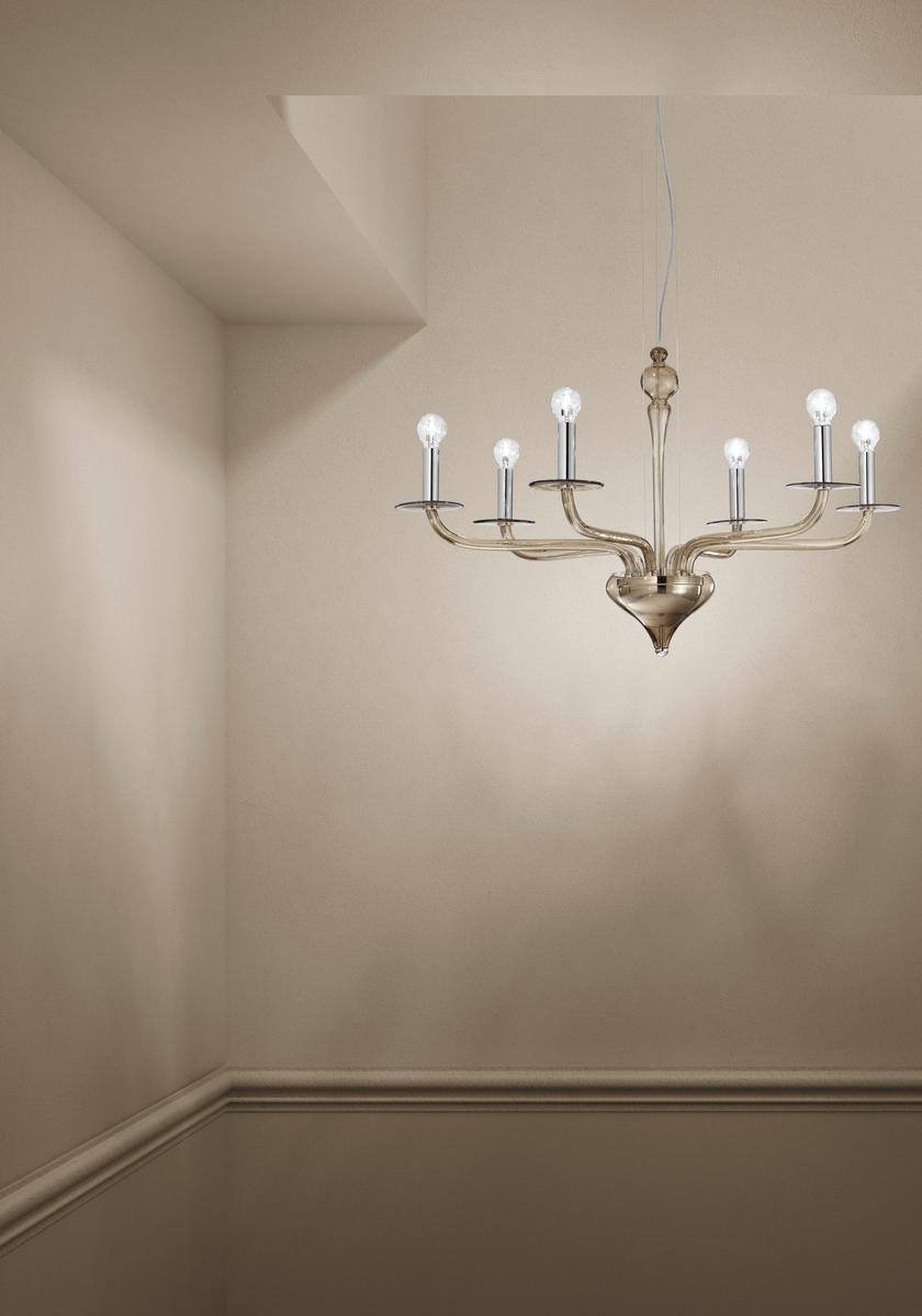 Glass chandelier | Sahara by Sylcom