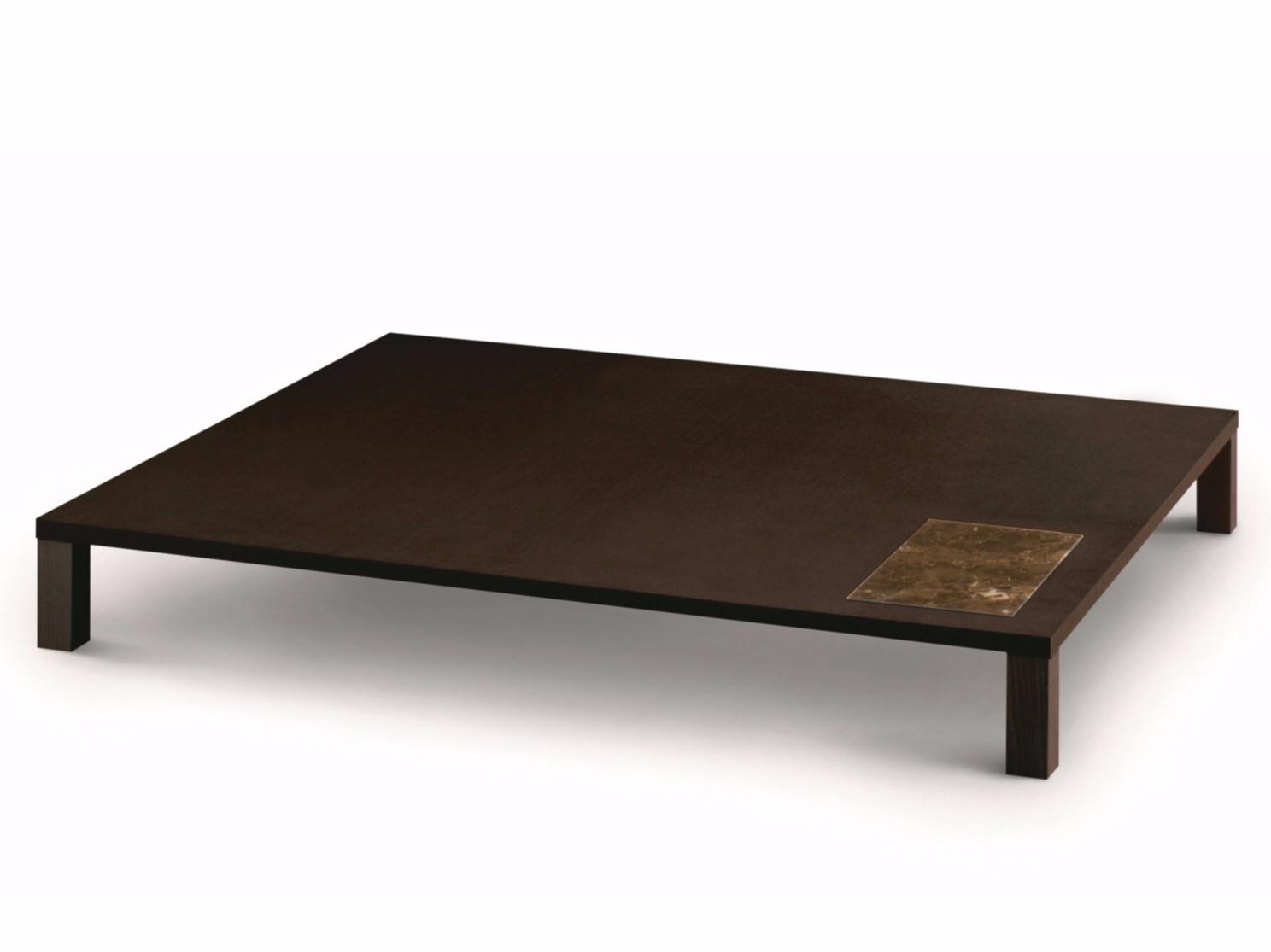 Low rectangular wooden coffee table | Bonsai by Arflex