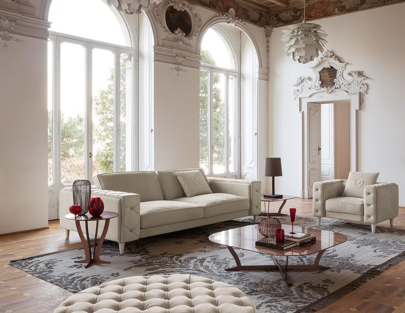 Sectional fabric sofa | Belmondo by Alberta Salotti