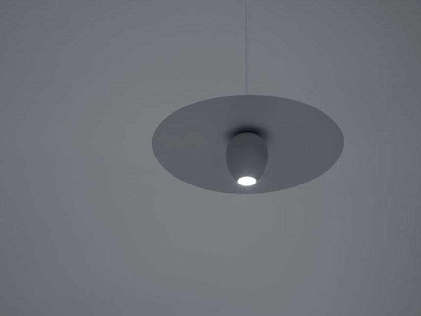 Metal pendant lamp | Ovonelpiatto by Davide Groppi