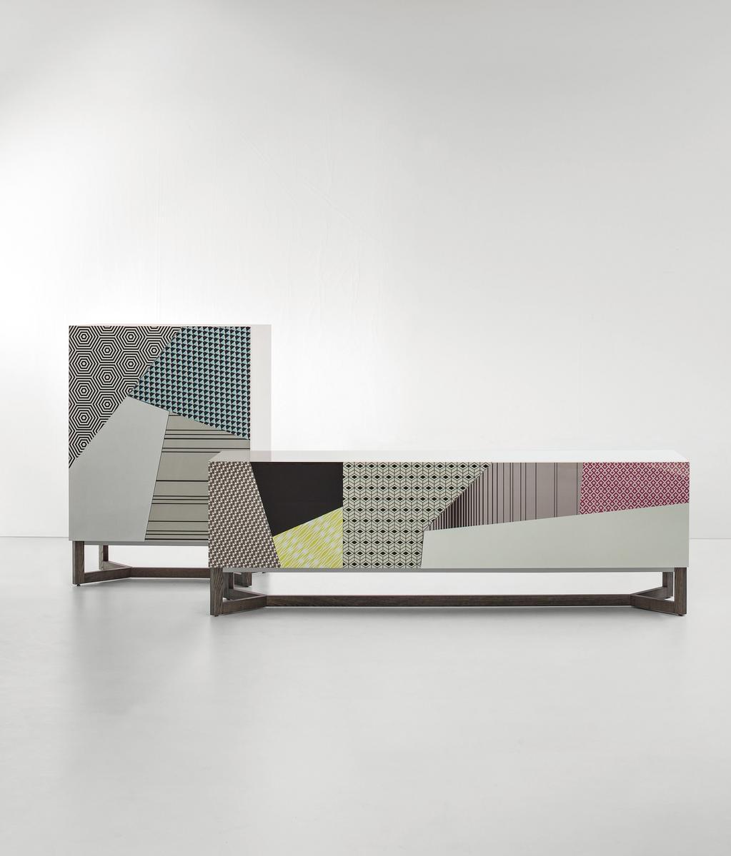 Wooden sideboard with doors | Doppler by Bonaldo