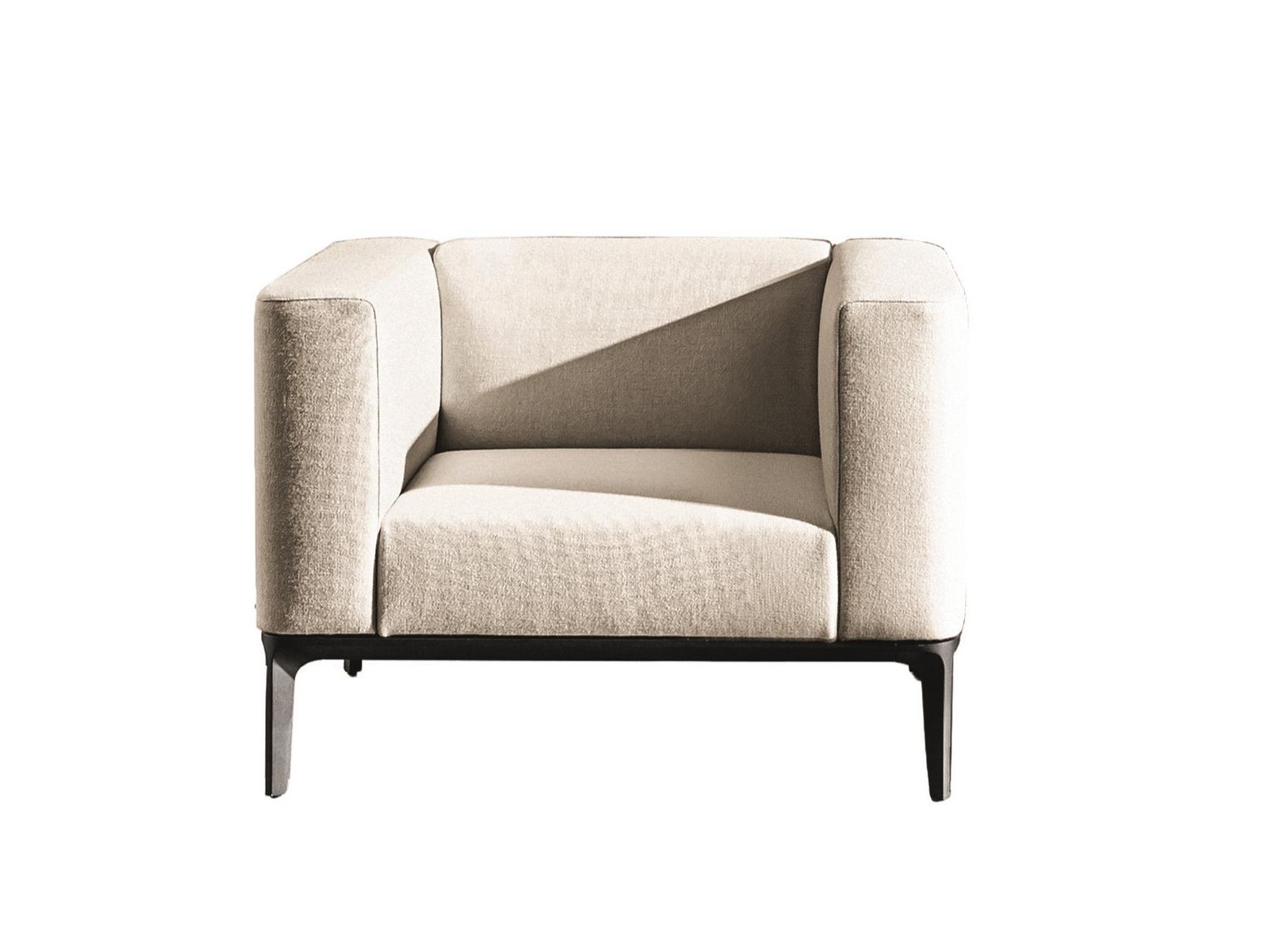 Upholstered fabric armchair with armrests | Slim by Sovet