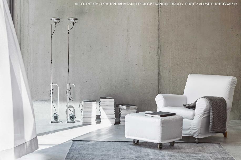 Fabric armchair with removable cover with armrests | Nonnamaria by Flexform