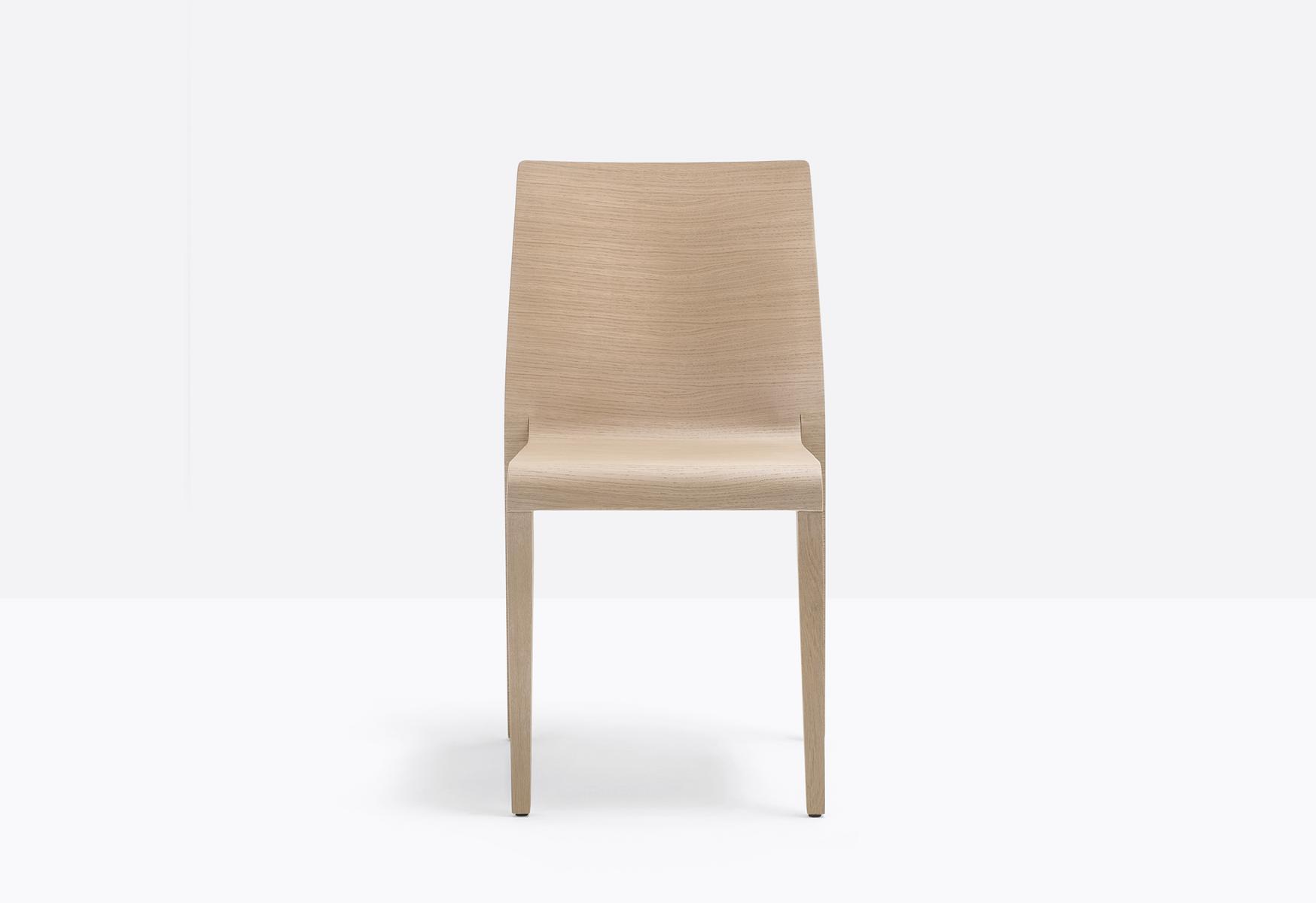 Stackable wooden chair | Young 421 by Pedrali