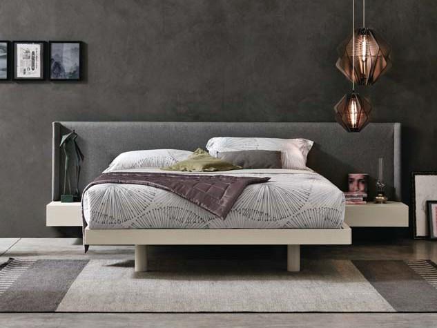 Double bed with integrated nightstands | Fusion by Tomasella