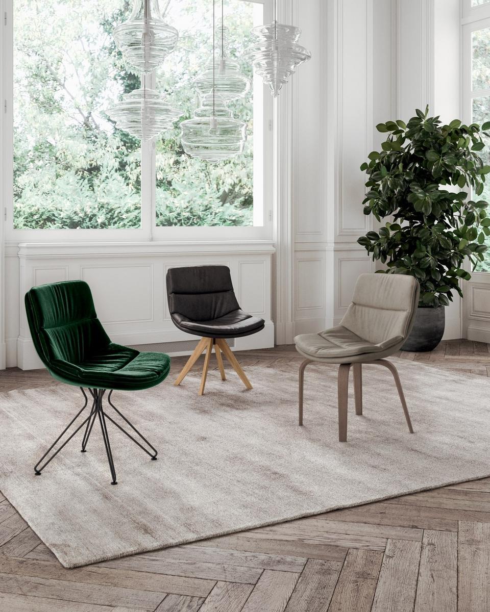 Swivel leather chair | Selena by Ozzio Italia