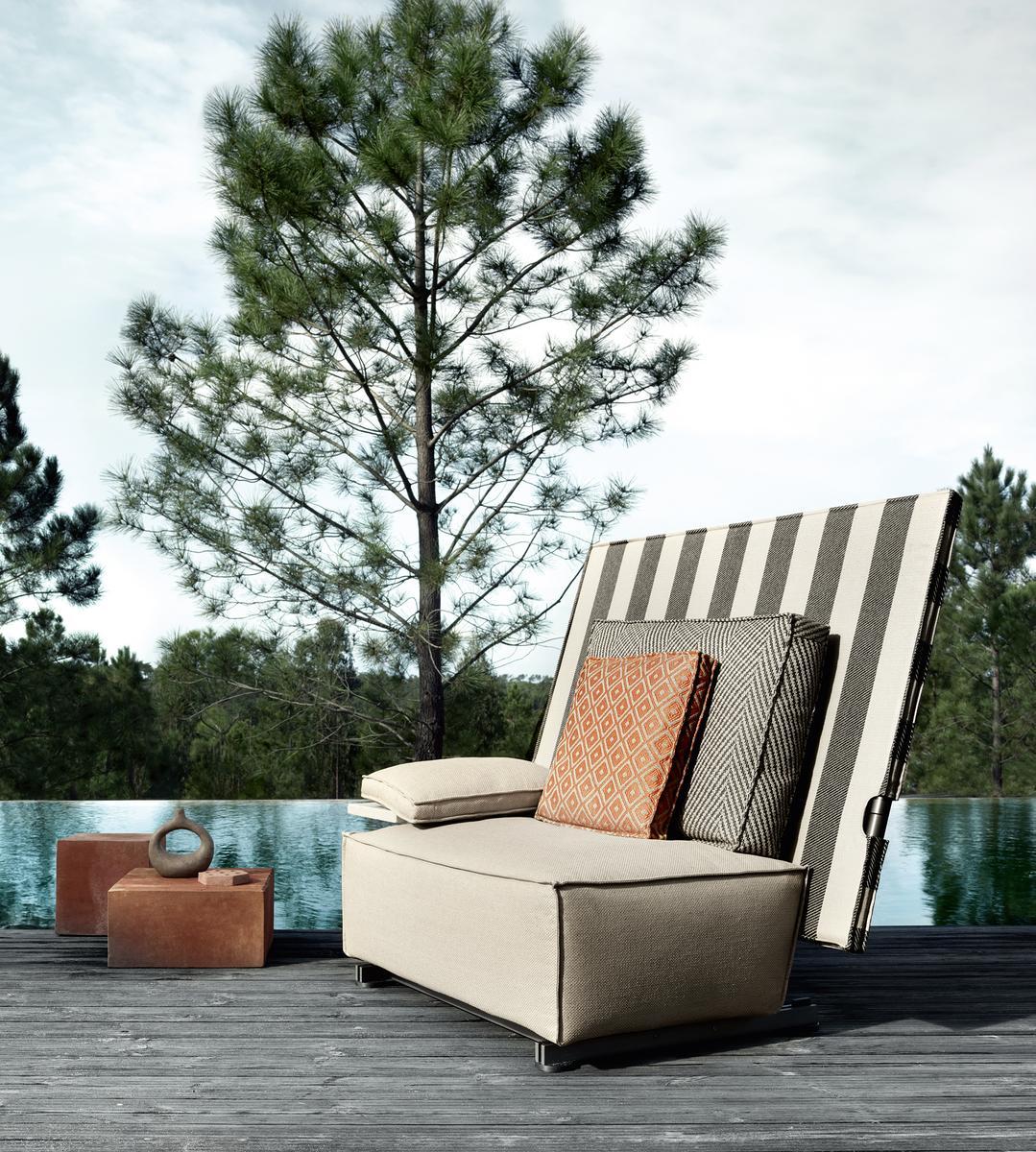 2 seater fabric garden sofa | Oh, It Rains! by B&B Italia