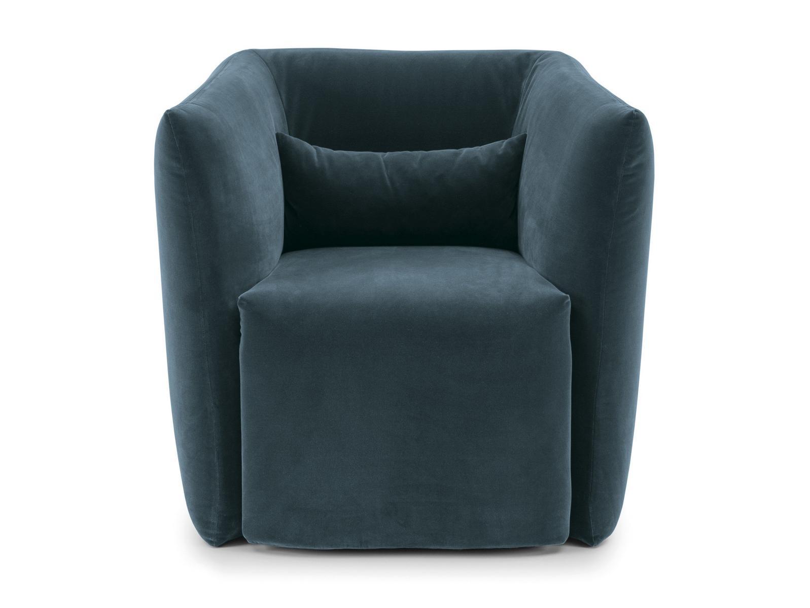 Upholstered fabric armchair with removable cover | Jill by Bolzan letti
