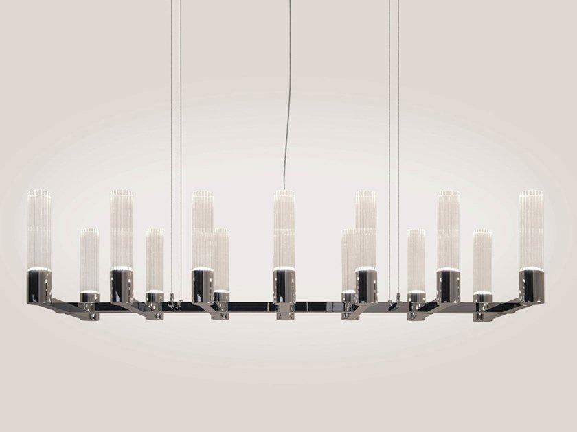 Indirect light metal pendant lamp | Infinity H14 by Ilfari