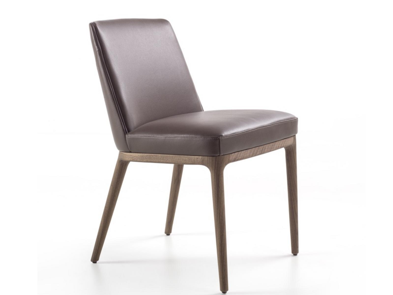 Upholstered leather chair | Amanda by Frigerio