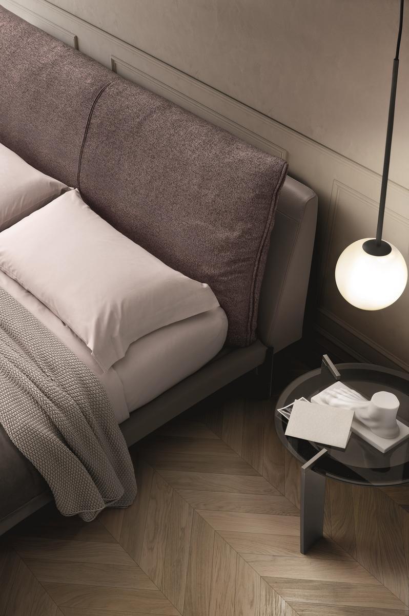 Fabric bed with upholstered headboard | Kim by Ditre Italia