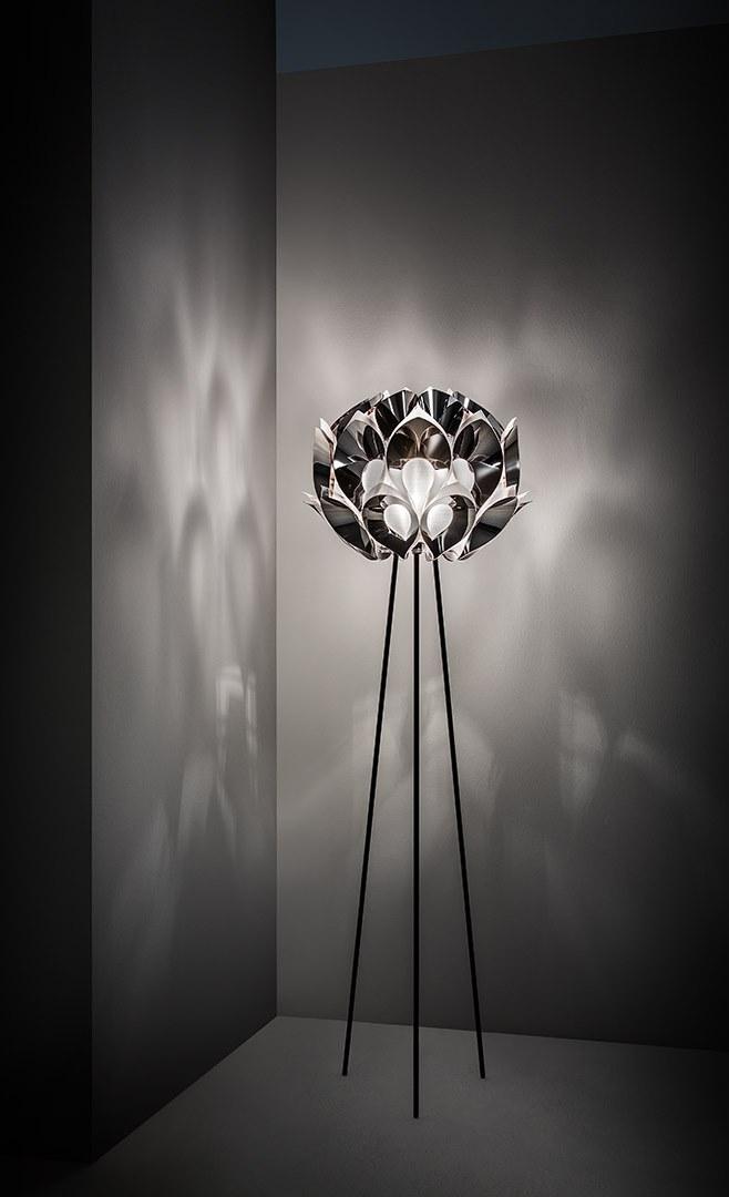 LED Steelflex® floor lamp | Flora Silver by Slamp